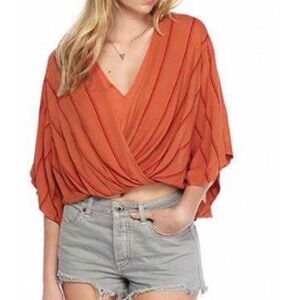Free People Sleepy Time Wrap top